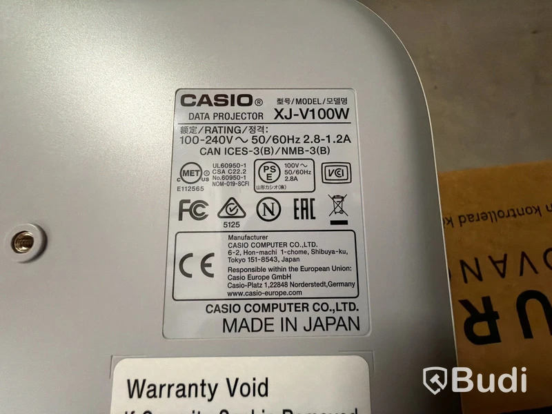 Casio XJ-V100W – LED/Laser Data-projektor (WXGA)