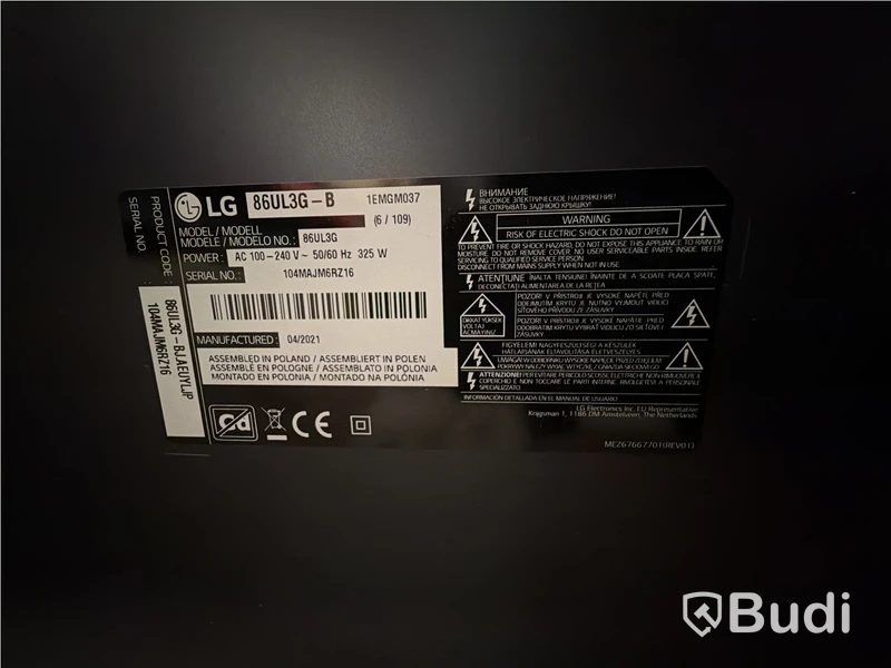 LG 86UL3G-B – 86” 4K UHD Digital Signage-skärm (2021)
