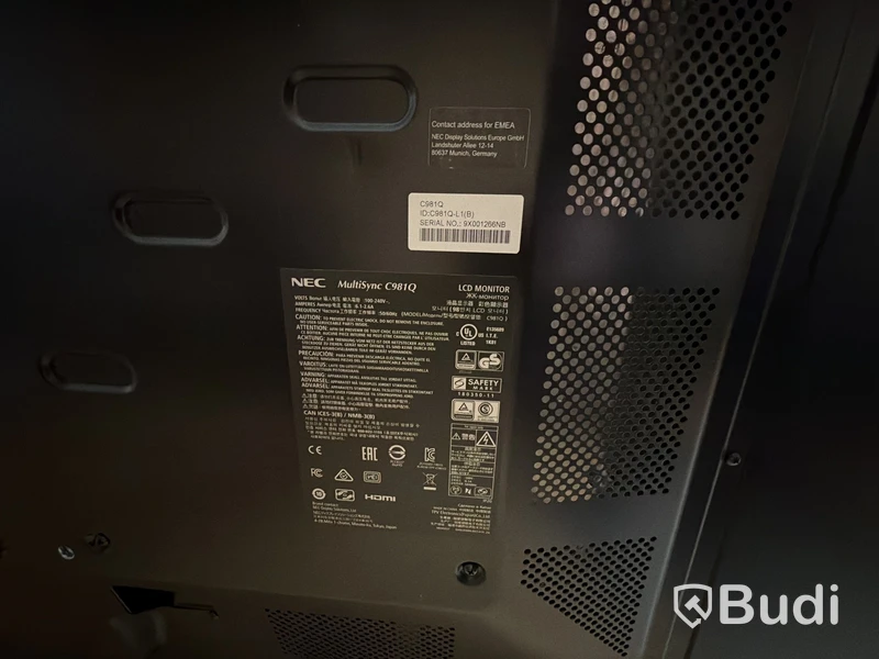 NEC MultiSync C981Q – 98” professionell storbildsskärm (4K UHD)