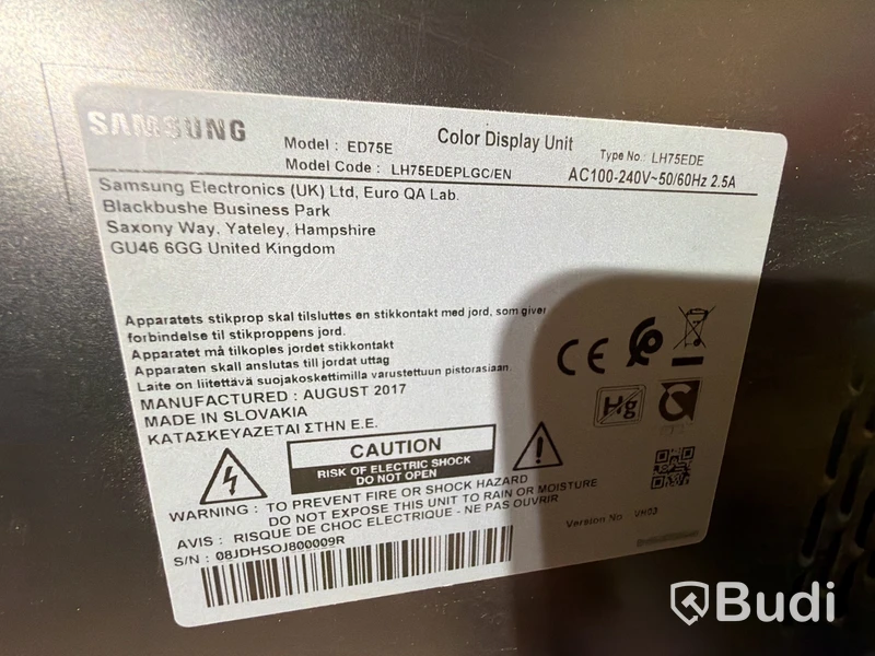 Samsung LH75EDE – 75″ Digital Signage-display