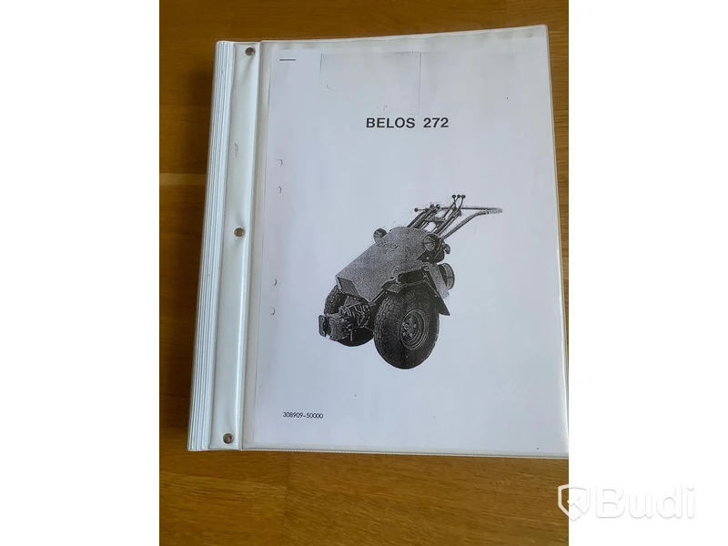 Redskapsbärare, Belos 272, med vagn, klippaggregat, snöblad m.m.