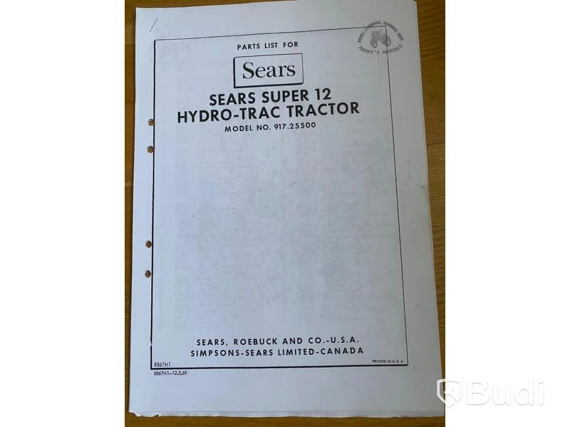 Trädgårdstraktor, Sears Super 12, Hydro-Trac