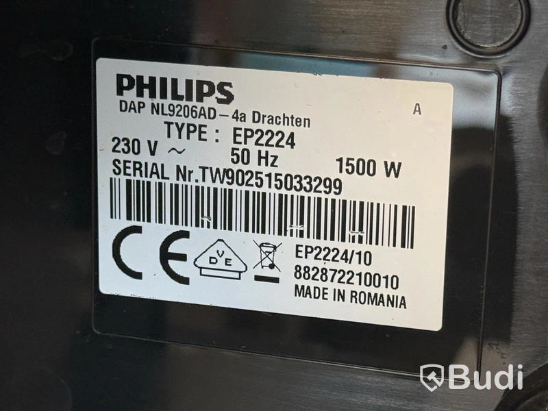 Espressomaskin Philips EP2224 - Saknar vattentank