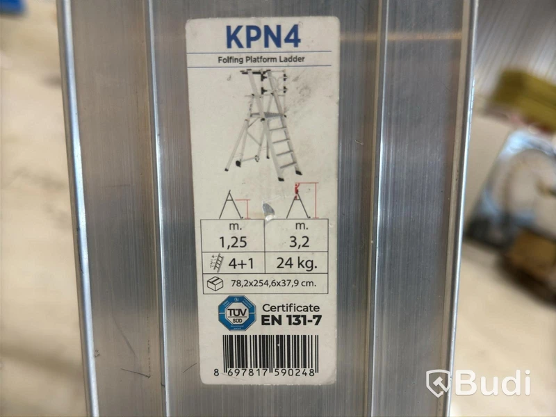 Aluminium platform ladder, KPN4