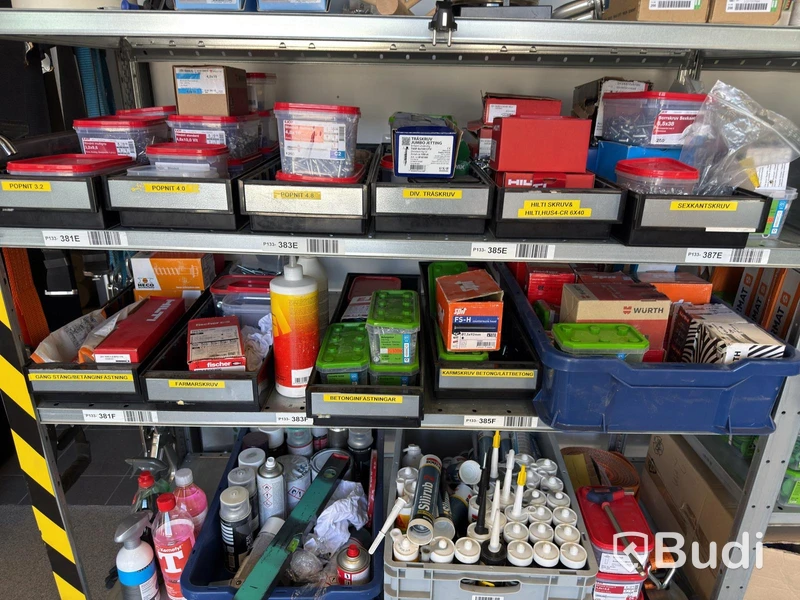 Lot of hardware, screws and accessories