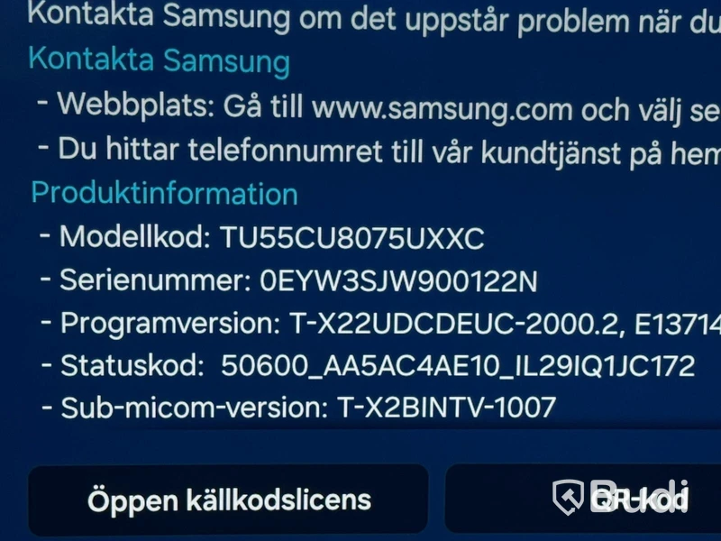 55” TV Samsung TU55CU8075UXXC