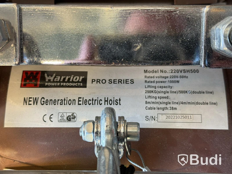 Warrior Electric Winch 220VSH500 | 500 kg