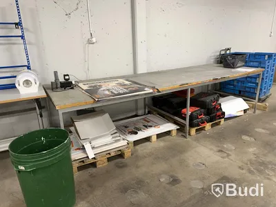 Cutting table, 3700×1260 mm, 900 mm high