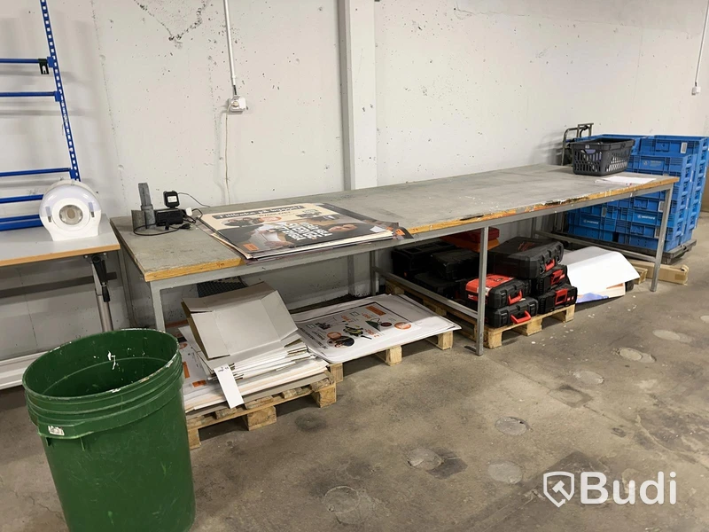 Cutting table, 3700×1260 mm, 900 mm high