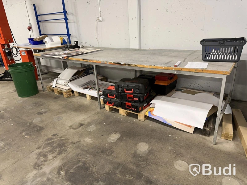 Cutting table, 3700×1260 mm, 900 mm high