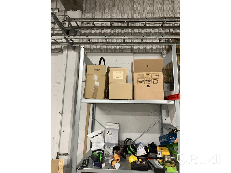 Shelving sections, 5 metres, including all contents.