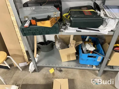 Shelving sections, 5 metres, including all contents.