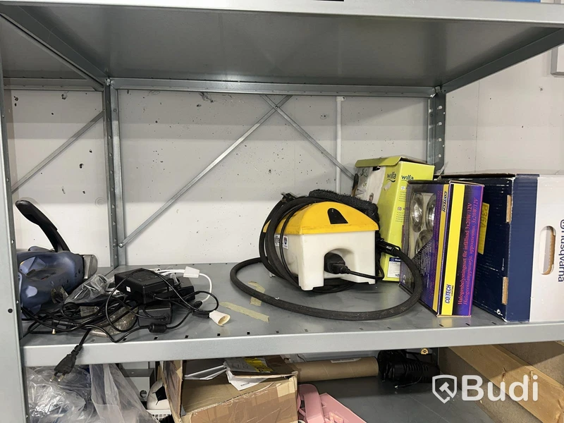 Shelving sections, 5 metres, including all contents.