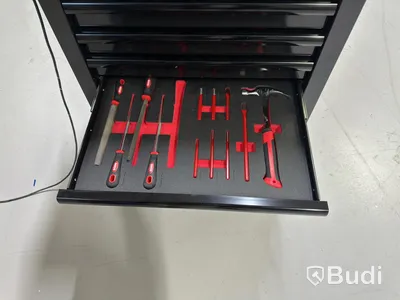 Airforce tool trolley with contents.