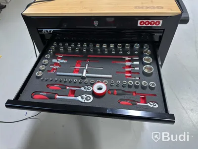 Airforce tool trolley with contents.