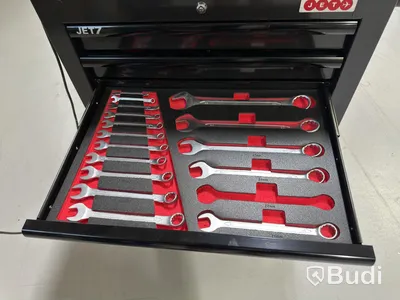 Airforce tool trolley with contents.