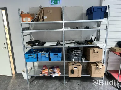 Storage shelving, lot including all contents