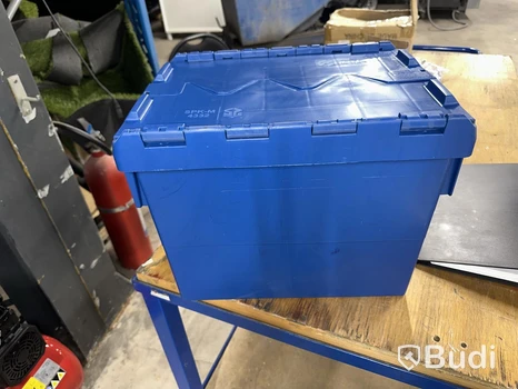 Förvaringslåda, blå, plast ca 30 Stycken