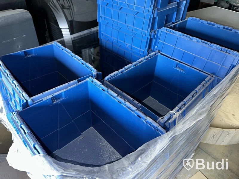 Approx. 45 Stackable Storage Bins with Hinges