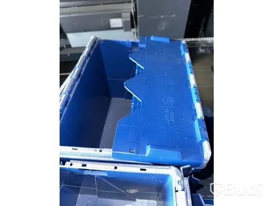 Approx. 45 Stackable Storage Bins with Hinges