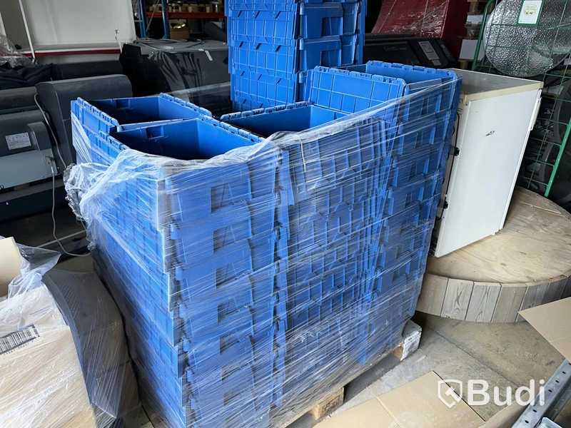 Approx. 45 Stackable Storage Bins with Hinges