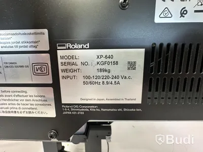 Large-format printer Roland XP-640, in operation prior to bankruptcy