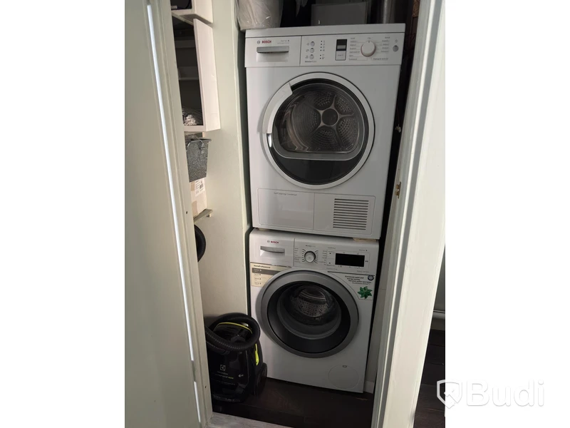 Washing machine, Bosch tumble dryer and Electrolux vacuum cleaner