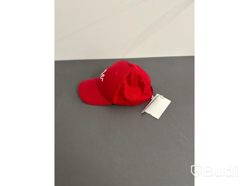 2 st. (NY) Keps, one size, Humbleton, röd.