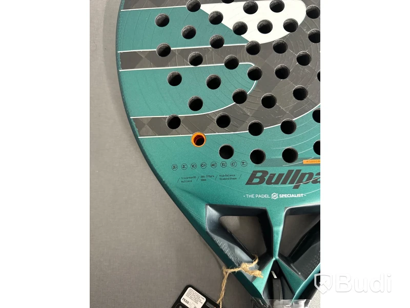 Padelracket, Bullpadel, Hack 04, svart/vit/turkos/orange.