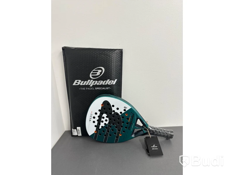 Padelracket, Bullpadel, Hack 04, svart/vit/turkos/orange.