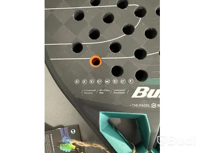 Padelracket, Bullpadel, Hack 04 Hybrid, svart/turkos/vit/orange.
