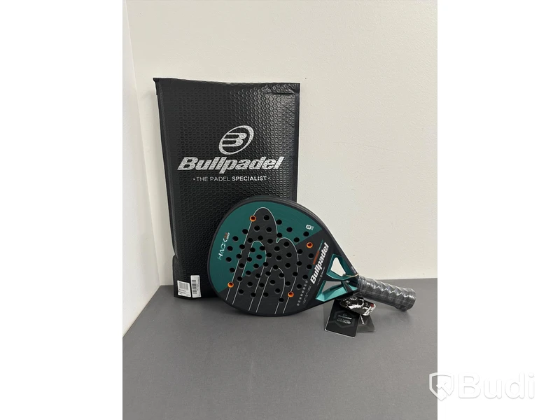 Padelracket, Bullpadel, Hack 04 Hybrid, svart/turkos/vit/orange.