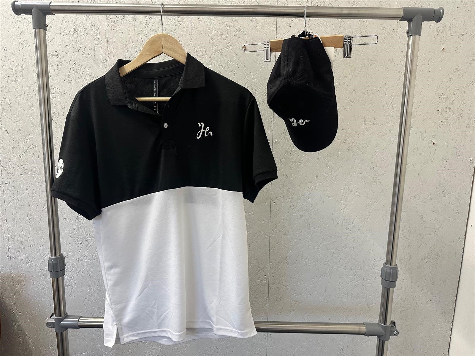 Träningströja, stl. M, Humbleton, svart/vit. & (NY) Keps, one-size, Humbleton, svart.