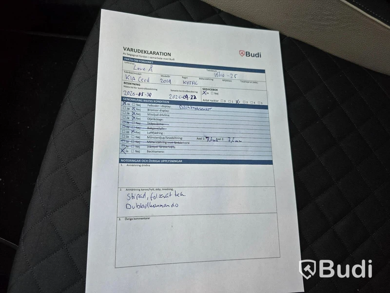 Personbil KIA CEED -2019 | BENSIN