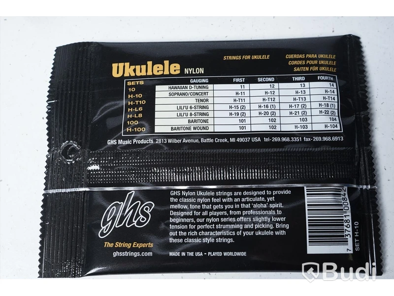 Ukulelesträngar - GHS H10 och 10. 22st totalt.