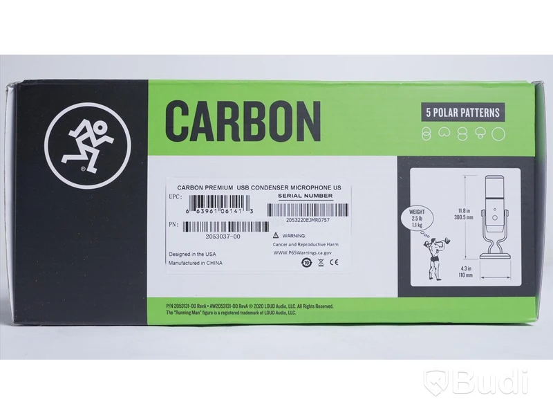Mikrofon - Mackie Carbon Premium USB Condenser Microphone. Ny.