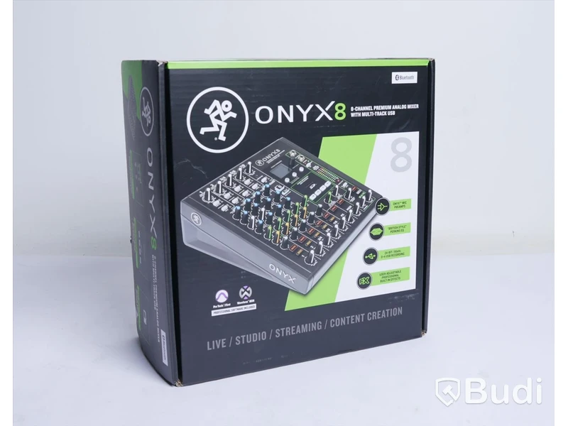 Mixerbord - Mackie Onyx 8, 8-channel Premium Analog Mixer