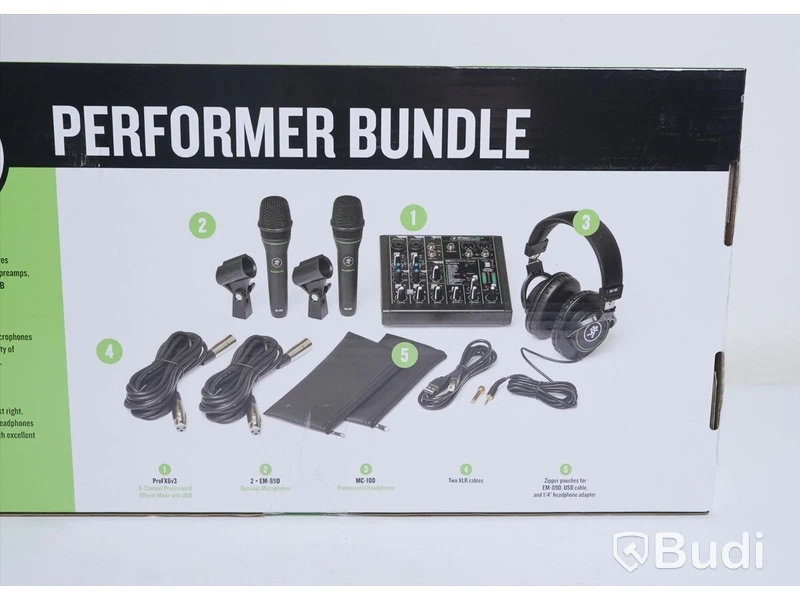 Studioutrustning - Mackie Performer Bundle. Ny.