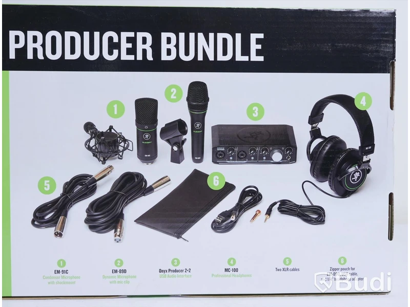 Studioutrustning - Mackie Producer Bundle. Ny.
