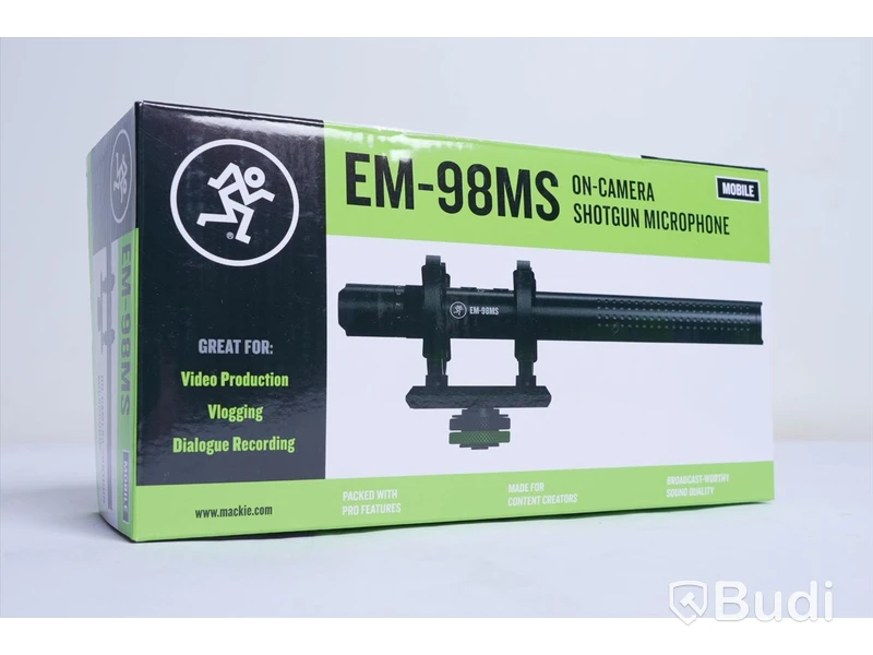 Mikrofon - Mackie EM-98MS On-Camera Shotgun Microphone. Ny.
