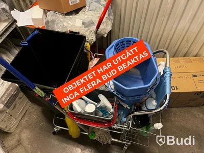 Städvagn med 2st golvmopp