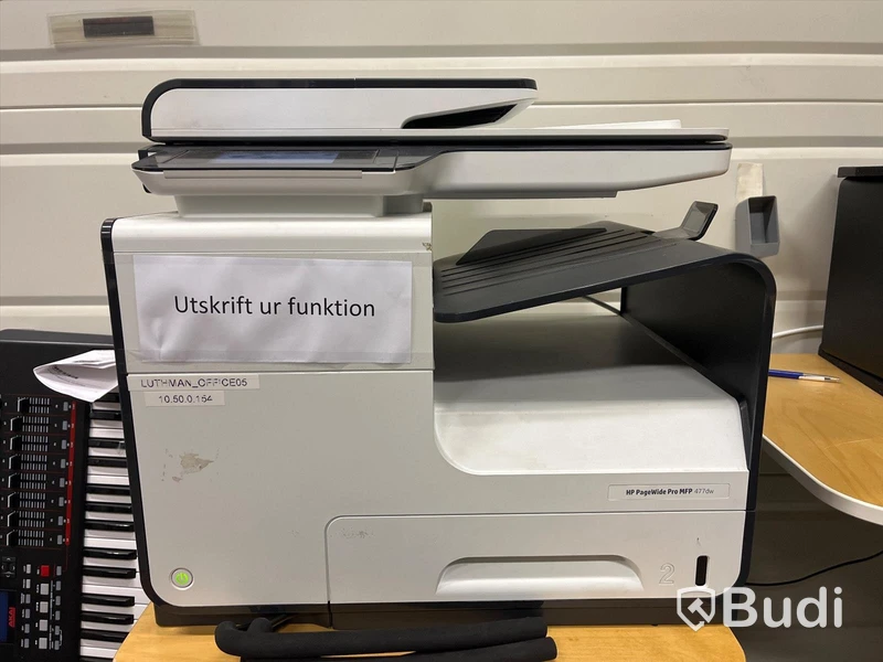 HP PageWide 477, obs behöver servas