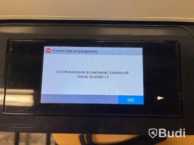 HP PageWide 477, obs behöver servas