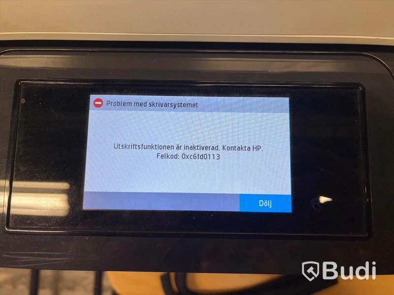 HP PageWide 477, obs behöver servas