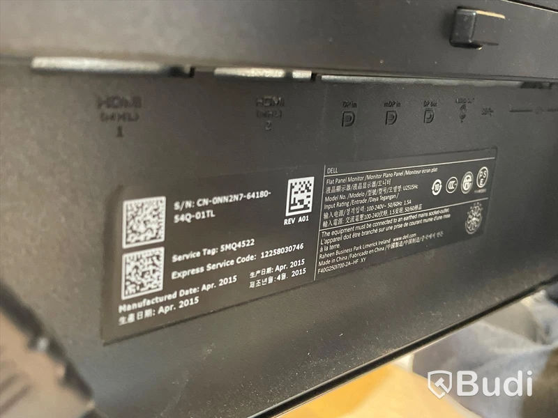 2st Datorskärmar DELL U2515 Hc
