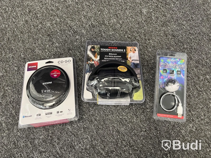 Div. Gadgets - Trådlösa hörlurar  ION Tough Sounds 2, walkman och trådlös party boll