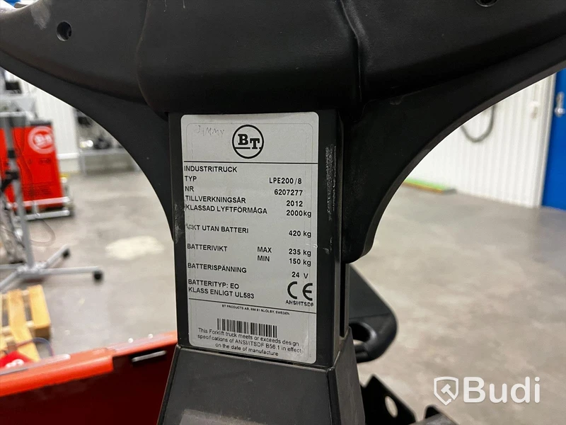 BT Truck/Ledstaplare LPE200/8 årtal 2012