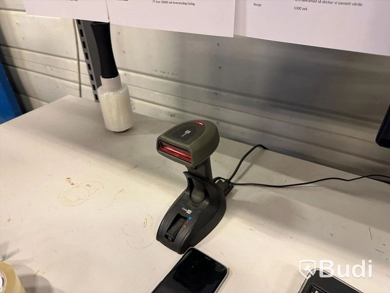 Elektriskt höj-och sänkbart packbord ink laserskrivare, etikettskrivare, dator, streckkodsläsare, datorskärm