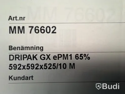 Ljuddämpare samt ventilationsfilter