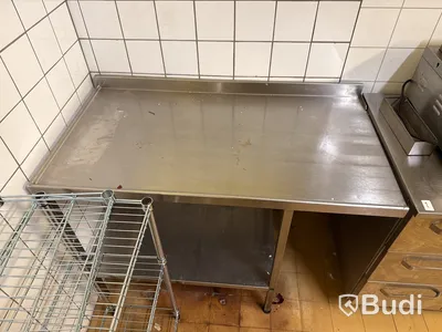 Rostfri diskbänk | 120x65x88 cm
